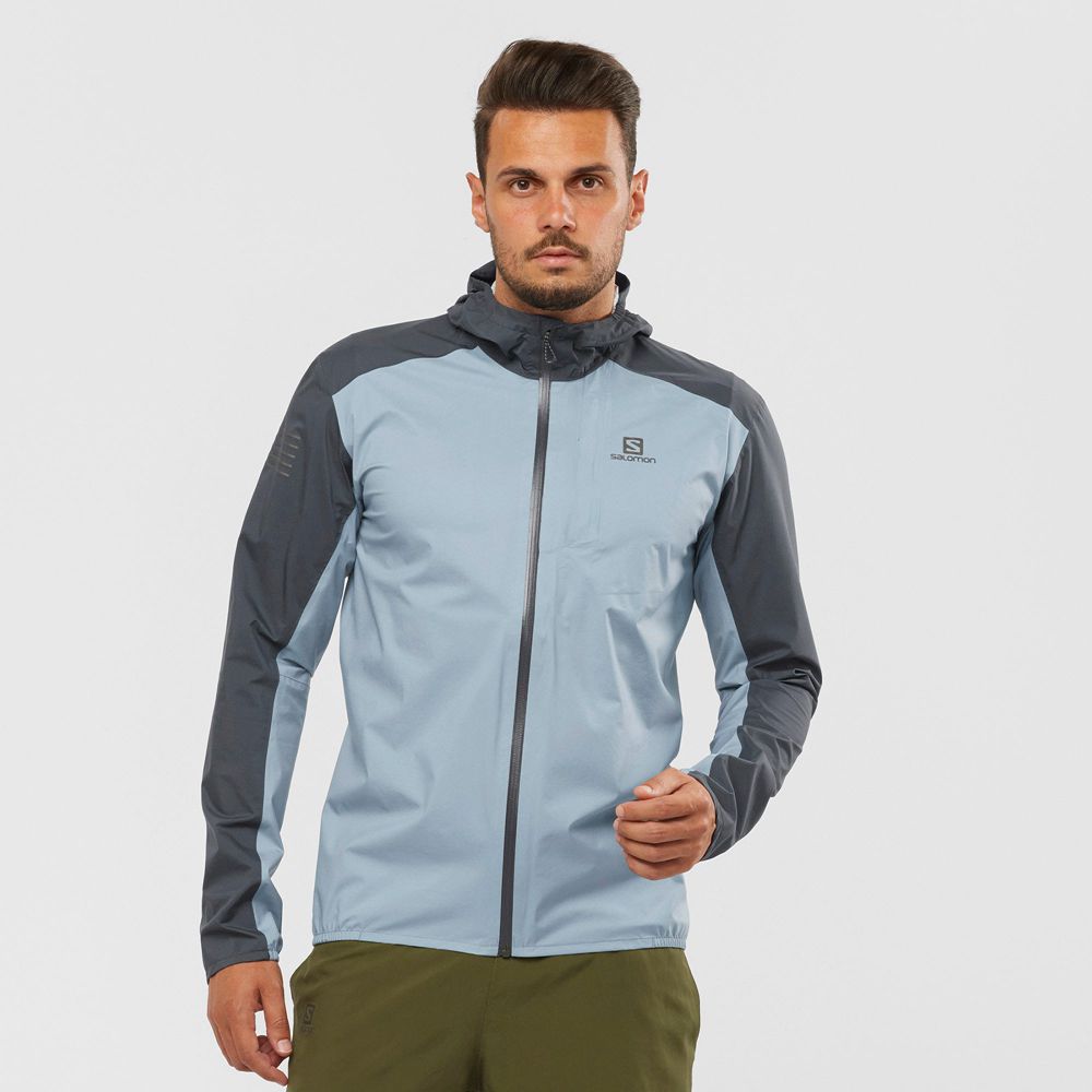 Salomon Israel BONATTI 2.5L - Mens Jackets - Ashley Blue (QMPZ-74813)